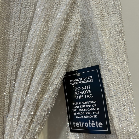 Retrofete Ivory Sequin Robe - Picture 2 of 4